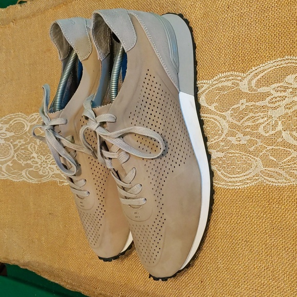 Greats "The Rosen" Perforated Leather Men's Sneakers Sz 13, Grey, Like New - Picture 4 of 8